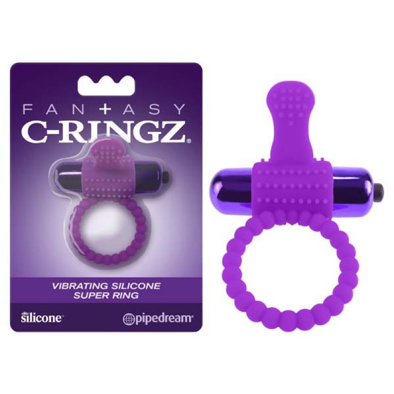 Fantasy C-Ringz Vibrating Silicone Super Ring - Purple
